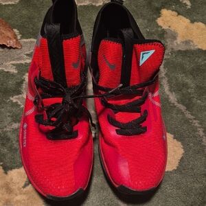 Nike Red and Black Trail Sneakers